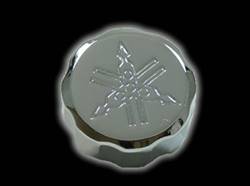 SBL YAMAHA ENGRAVED FRONT BRAKE RESERVOIR CAP CHROME